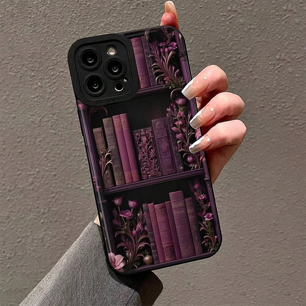 Vintage Bookcase-Style Samsung Galaxy Case – For Galaxy S21-S25, Note 20 Series, A52-A56, S-FE Models & More