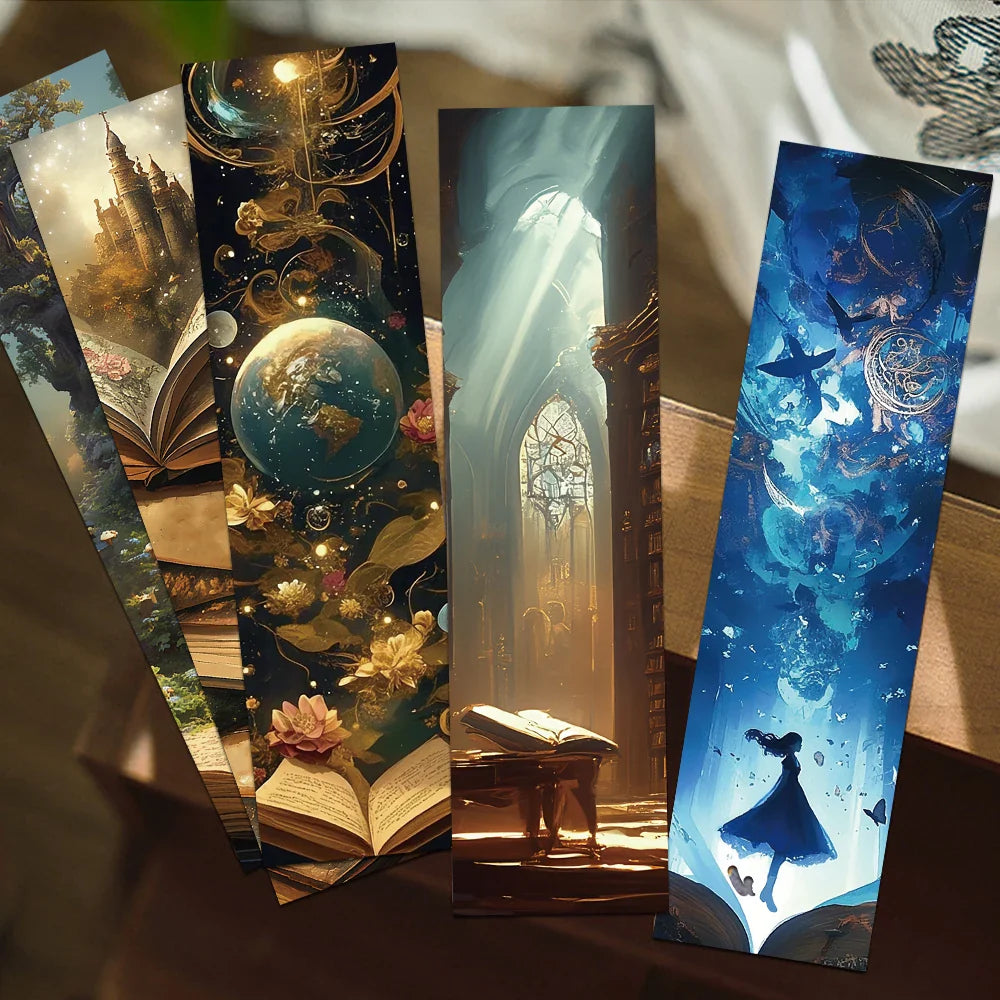 Set of 30 Wizarding Fantasy Bookmarks – Magical Page Markers for Students & Book Lovers
