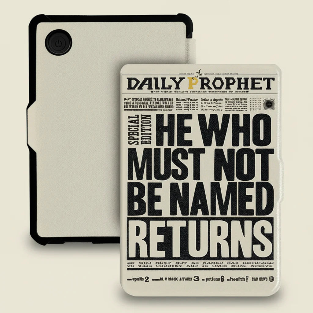 Harry Potter Themed ("The Daily Prophet") Flip Protective Case for Kobo Clara (Colour, BW, & 2E)