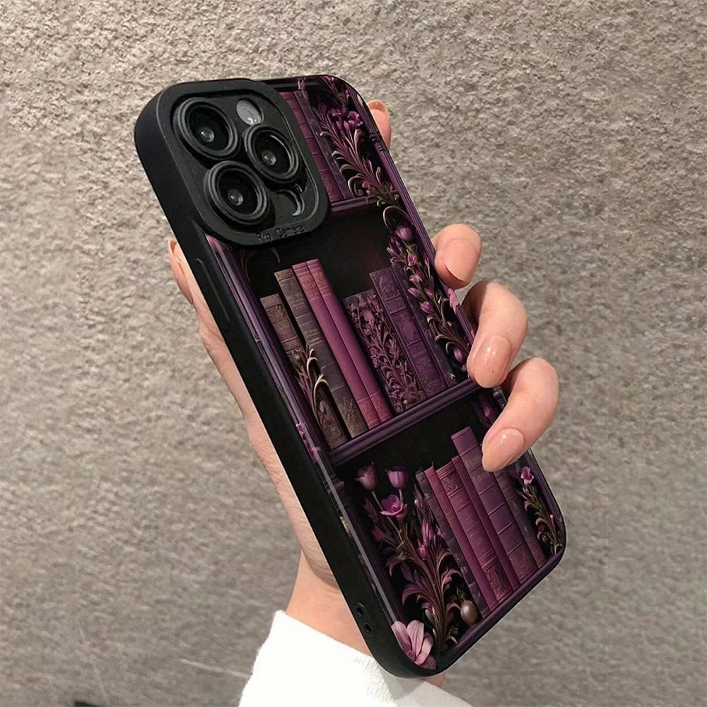 Vintage Bookcase-Style iPhone Case – For iPhone 11-16 Pro Max