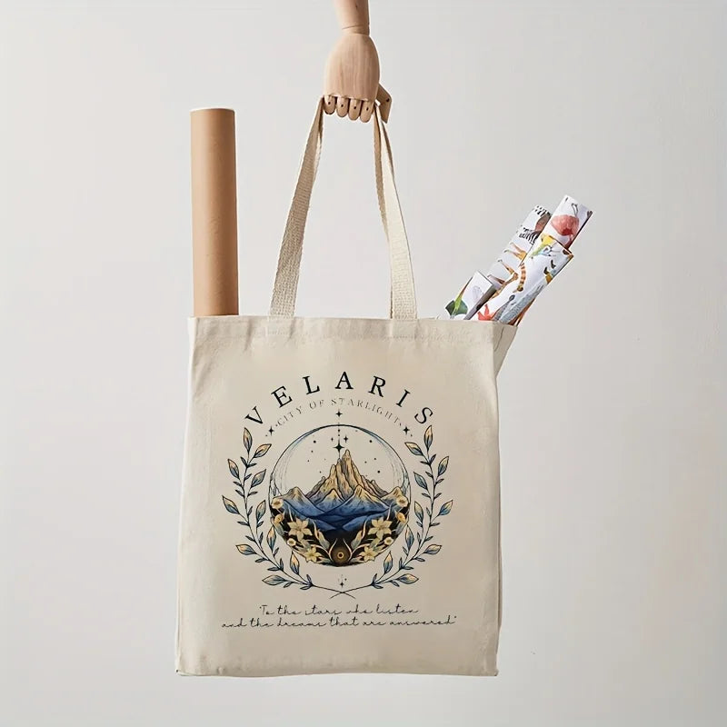 ACOTAR Velaris Tote Bag – Trendy Canvas Shoulder Bag for Everyday Carry