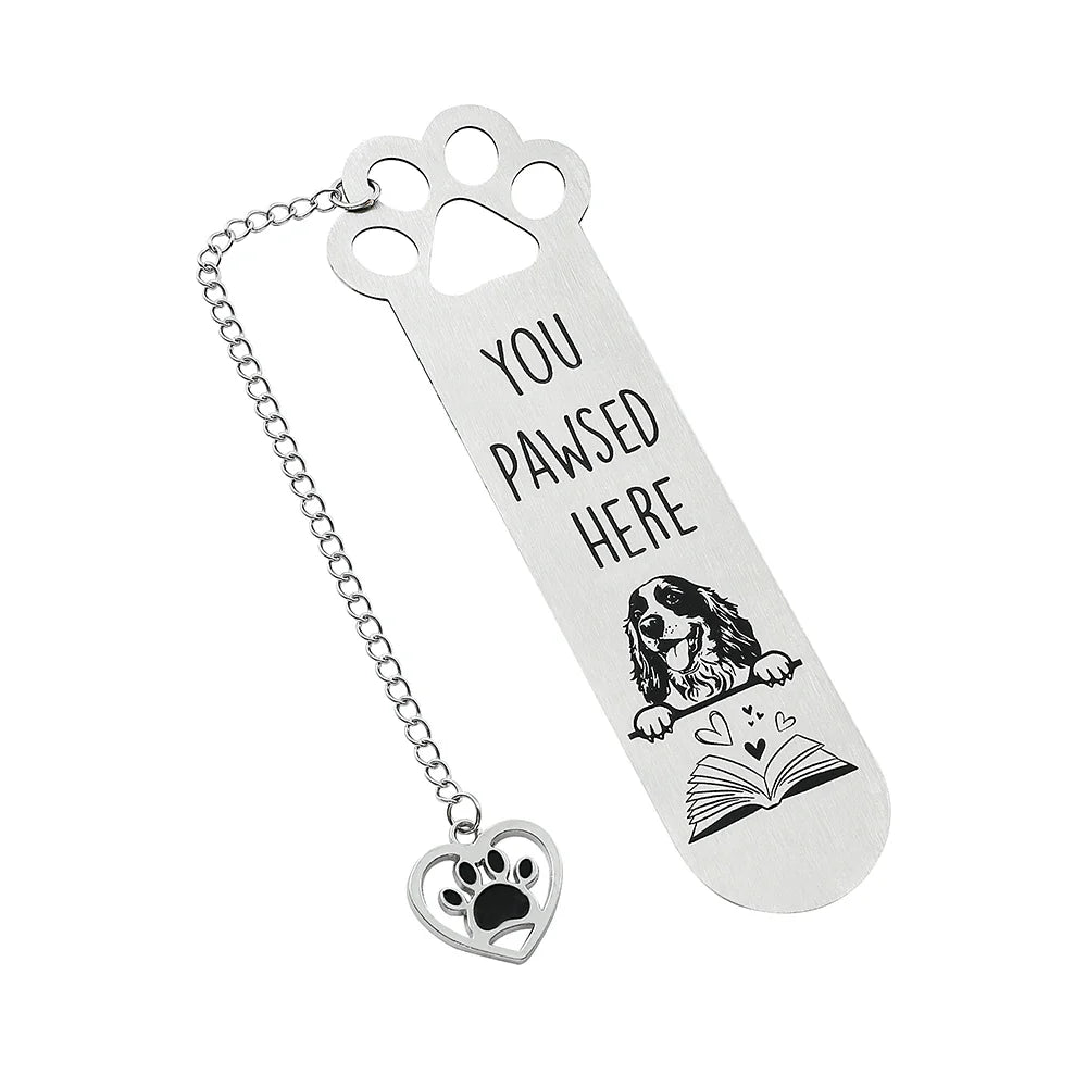 You Pawsed Here – Metal Dog Bookmark
