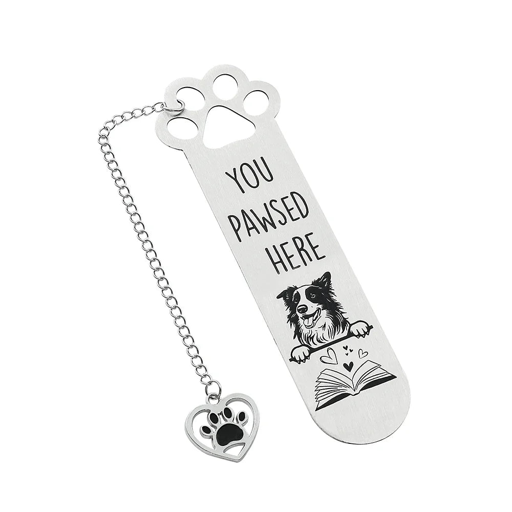 You Pawsed Here – Metal Dog Bookmark